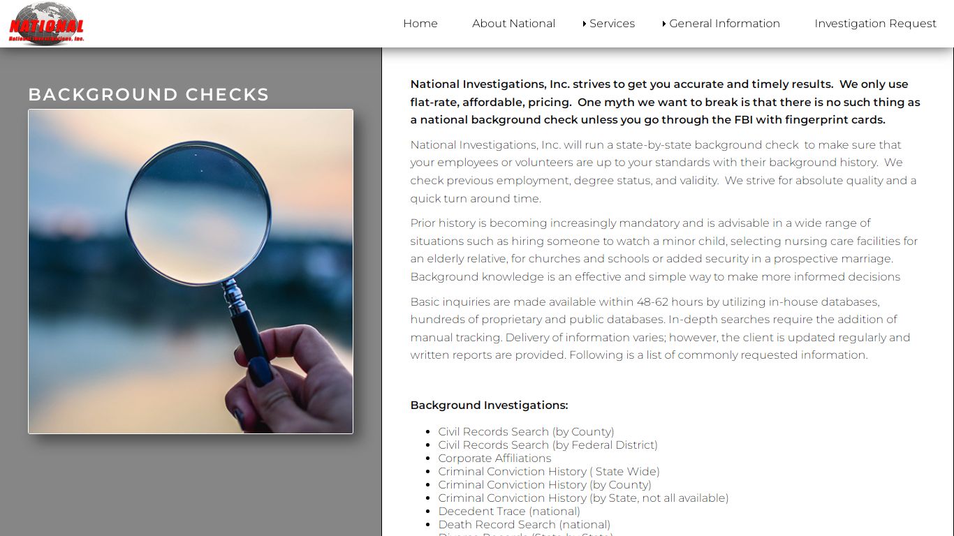 Background Investigations