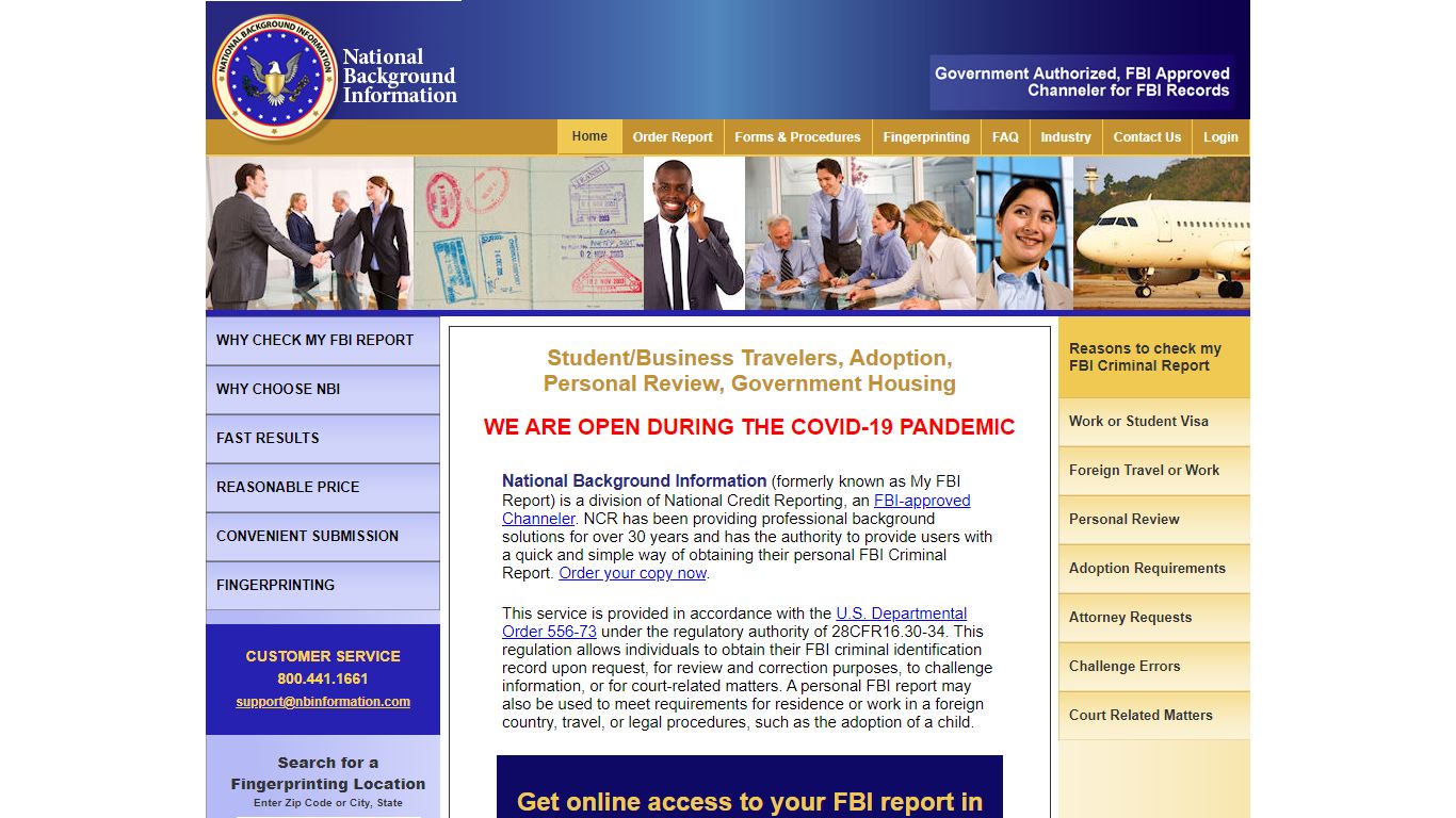 National Background Information - Home Page